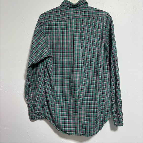 Ralph Lauren Blue Tag Pink Pony Men's Button Front Long Sleeve Shirt Medium - Picture 3 of 7